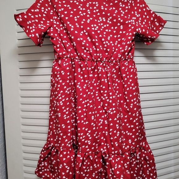 MOMMY & Me PatPat Red Asymmetrical Sundress with Ruffled Tie Front - Picture 6 of 8